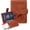 Brown, variant on Passport Holders, RFID Blocking Credit Card Holder, PU Leather Vaccine Card Holders for Travel with Magnetic Buckle, Travel Must Haves Cruise Ship Essentials for Men, Women (Black)
