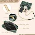 thumbnail image 3 of FORMRS Women Crossbody Purse with Chain Strap Vegan Leather Shoulder Handbag, Red Christmas Trees, 3 of 7