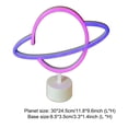 thumbnail image 3 of Letrero Led De Neón Luz Decorativa Planeta Neón Lámpara De Noche Romántica Mesita De Noche Planeta Decoración De Neón Con Base Speravity HA021514-00, 3 of 5