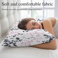 thumbnail image 5 of Grey Pink Botanical Throw Pillow Covers, Watercolor Spring Floral Summer Leaf Soft Breathable Pillow Cases with Invisible Zipper for Sleeping, Small Pillowcases for Couch Bed Sofa Chair 16x24 Inches, 5 of 9