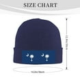 thumbnail image 4 of South Carolina Flag Pattern Beanie Hat Knit Hat Skull Cap for Men Women Winter Hat Navy Blue, 4 of 6