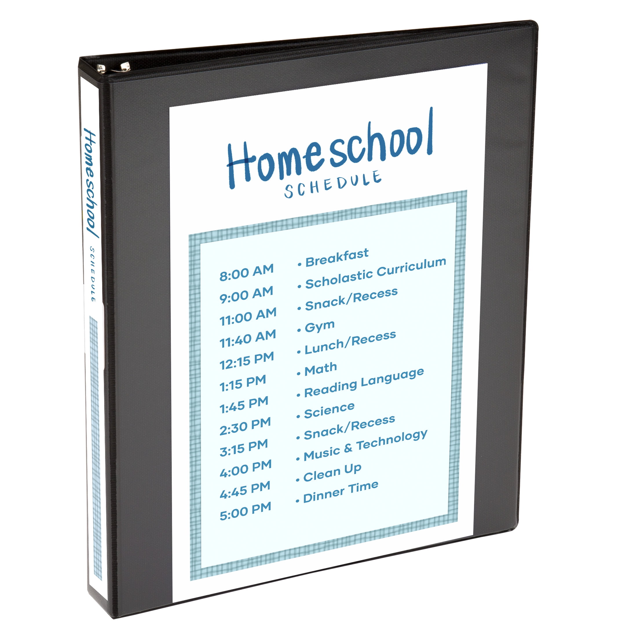 Avery® Standard View Binder, 1" Round Rings, Black Binder (05710)