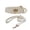 Beige, variant on JOLLGII Personalized Plush Velvet Collar and Leash Set With Custom Name and Phone, Soft Breakaway Collar, Anti-Loss Set For Cats and Small Dogs, Comfort Padded Handle(XS,Light Gray)