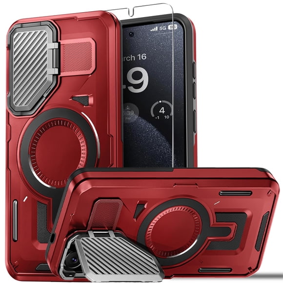 Funda de teléfono BPOASE para Samsung Galaxy S25+/S24+ con protector de pantalla