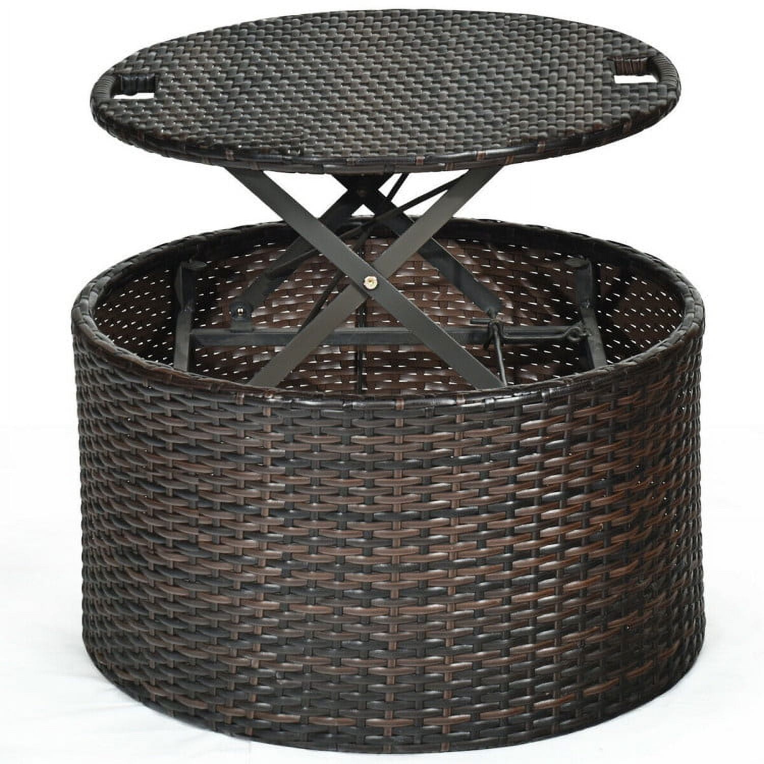 Aimee Lii Patio Round Daybed Rattan Furniture Sets with Canopy, Outdoor Patio Set Aimee Lii Patio Round Daybed Rattan Furniture Sets with Canopy, Outdoor Patio Set