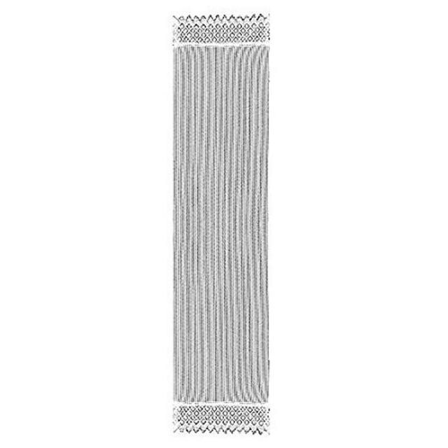 Heritage Lace MS-1453P Tapis de Marché à Rayures 14 x 53 Po. - Poivre