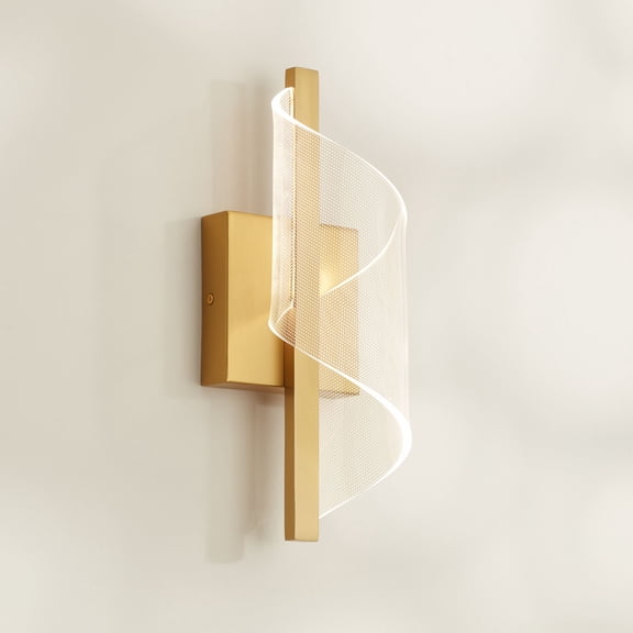 Possini Euro Design Possini Euro Cecilia 13" High Brushed Gold CCT LED Wall Sconce