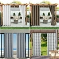 TOPCHANCES Outdoor Patio Curtains Heavy Weighted Porch Waterproof