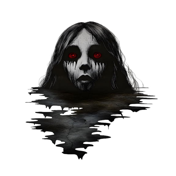 Jubilant  Halloween Floor Sticker Halloween Sticker Set Halloween Female Ghost Sticker Set 3d Effect Self-adhesive Wall Floor Decals Waterproof Pvc for Home