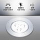 thumbnail image 3 of 20 Pack Led Recessed Led Downlights, 3w Ceiling Lamp, 30 Rotatable, Round Led Spotlights 245 Lumens Cool White 3000k, Hole Diameter 60mm, 3 of 3