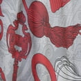 thumbnail image 4 of Designart 'Red Keys With Paris Eiffel Tower' Cityscapes Curtain Panel, 4 of 5