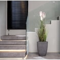 thumbnail image 7 of Artificial Reed Grass | 54" fake grass in a white wooden styled planter| Lavender Ombre feathers | Vintage Home, 7 of 7