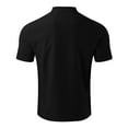 thumbnail image 5 of Polo Shirts for Men Running Clothes Yoga Shirt Short Sleeve Athletic Men Ski Undershirt Low Back T Shirts Tech Tee Older Tops Long Sleeve Short Workout Long Large Dark Tops M Black L, 5 of 5