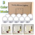 thumbnail image 2 of Hollywood DIY Vanity Lights Strip Kit for Lighted Makeup Dressing Table Mirror Plug in LED Lighting Fixture with Adjustable Switch, 10 Light, 2 of 9