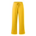 thumbnail image 5 of RFQWOVSR Women Casual Wide Leg Sweatpants Drawstring Waist Loose Joggers Athletic, 5 of 5