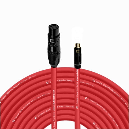 Coluber Cable Unbalanced XLR Female Cable to RCA Female Pro Audio Connector