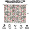 thumbnail image 2 of Pioneer Flower Floral Print Pattern Teens Curtains,Teens Insulated Curtains Set Of 2,Bedroom Essentials,Toddler Room Decor 52"x84", 2 of 5