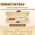 Pregnancy Test Keepsake Box Wings Heart Wooden Pregnancy Announcement ...