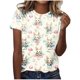 thumbnail image 1 of TaTaai Women Fashion Easter Printed Loose T Shirts Round Neck Short Sleeve Pullover Casual Soft Comfortable Lightweight Tops for Daily Home Vacation Outfits Gift, 1 of 5