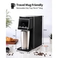 thumbnail image 7 of Hot & Iced Single Serve Coffee Maker for  Cup & Grounds, 6–16oz Brew Sizes, 40oz Water Tank, Reusable Pod Filter, Easy-to-Use for Home, Office, Dorm, Black, 7 of 7