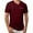 Red, variant on Men's Spring/Summer Solid Color V-Neck Chest Pocket T-Shirt Comfortable, Stylish, for Various Occasions, Available Sizes