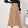 thumbnail image 4 of Falda De Cintura Alta Para Mujer, Falda Femenina De Longitud Media, Informal, A La Moda, Versátil Para Combinar Para Bodas Y Vacaciones, 4 of 6