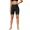 black, variant on Attraco Women's Swim Shorts High Waisted Quick Dry Beach Board Shorts UPF 50+ Swimsuit Bathing Suit Bottoms