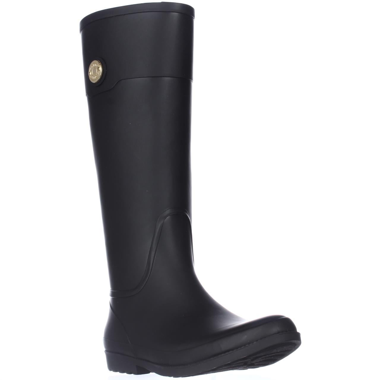 tommy hilfiger tall black boots