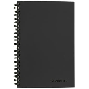 Cambridge Limited Wirebound Business Notebook, Legal Ruled, 5" x 8", 80 Sheets, Gray