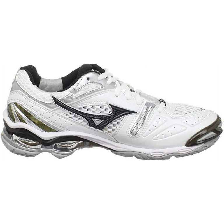 Mizuno Women s Wave Tornado 6 Volleyball Shoe White Black 7 B M US Walmart