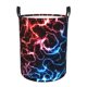 thumbnail image 1 of Fotbe Red And Blue Lightning Cesto de Ropa con Asas, Cesto Impermeable de Gran Capacidad, Bolsa de Lavado para Dormitorio, Cesto de Ropa con Ruedas y Asas-Small, 1 of 6