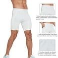 thumbnail image 7 of Men's Compression Shorts Pants, Tight Sports Breathable Quick-Drying Stretch Side Pocket Sports Shorts, Running Workout Active Underwear Shorts, 7 of 7