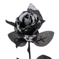 thumbnail image 3 of Artificial Rose Sequin Black Rose Imitation Rose Fake Rose Flower Halloween Decoration Sequin Black Rose Imitation Rose Fake Flower Halloween Decoration Multicolor Artificial, 3 of 7