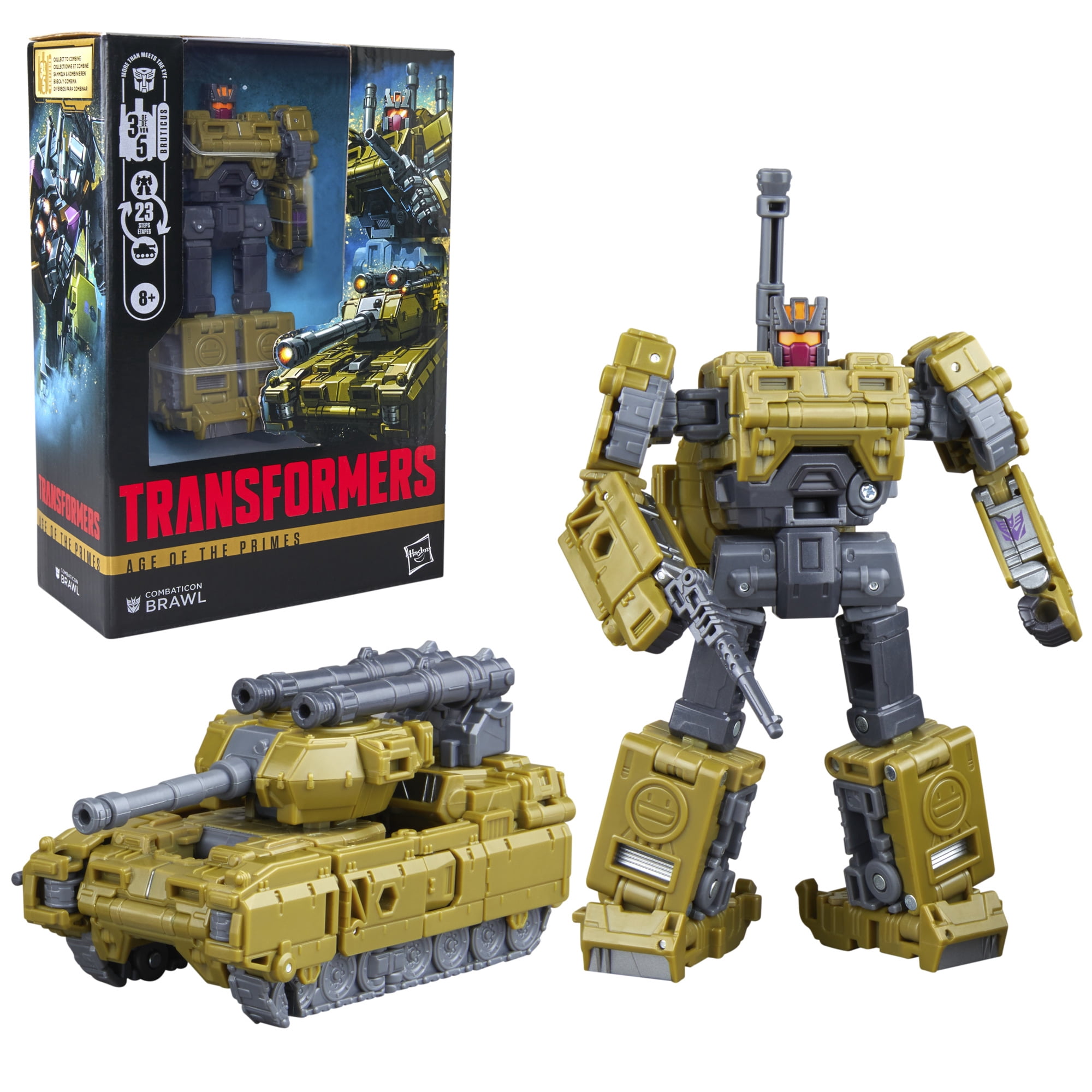 Transformers Toys Age of the Primes Combaticon Brawl 5.5" Action Figure, 8+