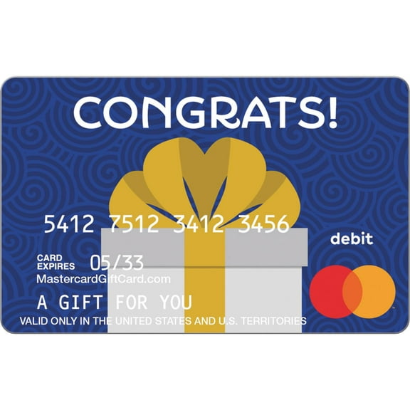 Mastercard® $20-$500 eGift Card Congrats (Plus $6.84 Purchase Fee) [Email Delivery]