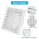 thumbnail image 4 of Uxcell 4" Ventilación de Pared, Rejilla de Ventilación de Gable ABS con Malla de Pantalla, 4 of 6