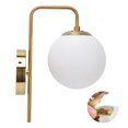 thumbnail image 3 of YLSHRF Nordic Glass Ball LED Wall Light Electroplating Iron Frosted Texture, 3 of 8