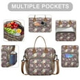 thumbnail image 2 of Pioneer Flower Floral Print Pattern Womens Lunch Box for Work,Insulated Large Lunch Bag for Tween and Teen,Loncheras Para Mujer,Leakproof Adult Lunch Bag for Work,Beach,Travel,Picnic,Camping, 2 of 7