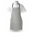 thumbnail image 3 of Black and White Apron Monochrome Diagonal Stripes Arrangement Geometric Abstract Composition, Unisex Kitchen Bib Apron with Adjustable Neck for Cooking Baking Gardening, Black and White, by Ambesonne, 3 of 3