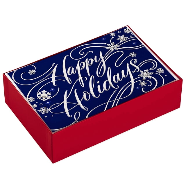 Tarjetas de Navidad Hallmark Happy Holidays con sobres x40