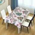 thumbnail image 4 of Yayeee Tablecloths 60" x 120" Rectangle Wrinkle Resistant Party Table Cover, Beige Nordic Christmas House, 4 of 8