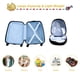 thumbnail image 5 of Set de Equipaje Infantil Goplus Maleta Rígida de 16" y Mochila de 12" con Ruedas Giratorias, 5 of 8
