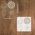 thumbnail image 2 of Dots Spiral Stencil 11.8x11.8inch Reusable Geometric Spiral Stencil Mandala Dot Painting Templates DIY Craft Decoration Stencil for Painting on Wall Furniture Wood and Paper, 2 of 5
