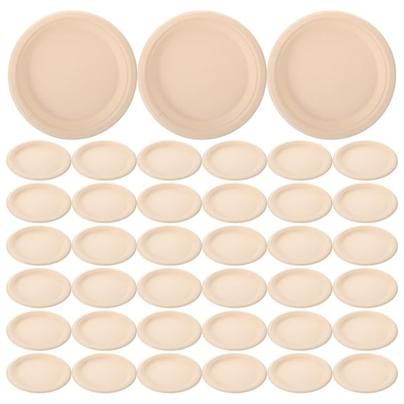 WHAMVOX  50 Pcs Biodegradable Dinner Plates Small Paper Party Dessert