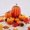 Orange, variant on 7 Mixed Sizes Matte Cream White Artificial Foam Pumpkin Bulk Set, Neutral Farmhouse Fall Harvest Table Decor, White Pumpkins For Thanksgiving Halloween Tray Mantel Indoor Seasonal Decor Gift Pack
