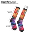 thumbnail image 2 of Daiia Sports Socks Colorful Butterfly Cluster Printed Novelty Crew Socks for Men Women Knee High Socks Cotton Socks Soft & Breathable Support Unisex Socks, 2 of 9