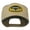 Black Khaki, variant on Captain Oak Leaf Military Patched Prostyle Cap - Gold Green OSFM
