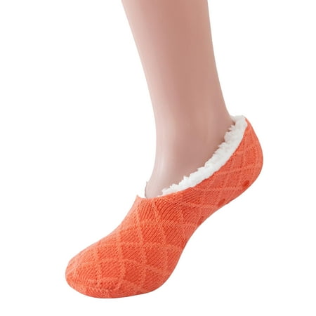 

ZRBYWB Socks Winter Solid Color Brushed Thick Plush Warm Socks Home Socks Ski Socks Moon Socks