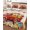 Light apricot, variant on Full Size Quilt Bedding Set, Fall Red Truck Reversible Summer Quilt 3 Pieces, Thanksgiving Harvest Pumpkins Wooden Grain Lightweight Bedspreads Coverlets with 2 Pillow Shams for All Seasons