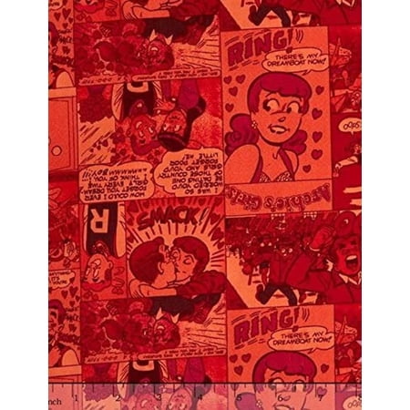 Archie Comics Retro Red Fabric